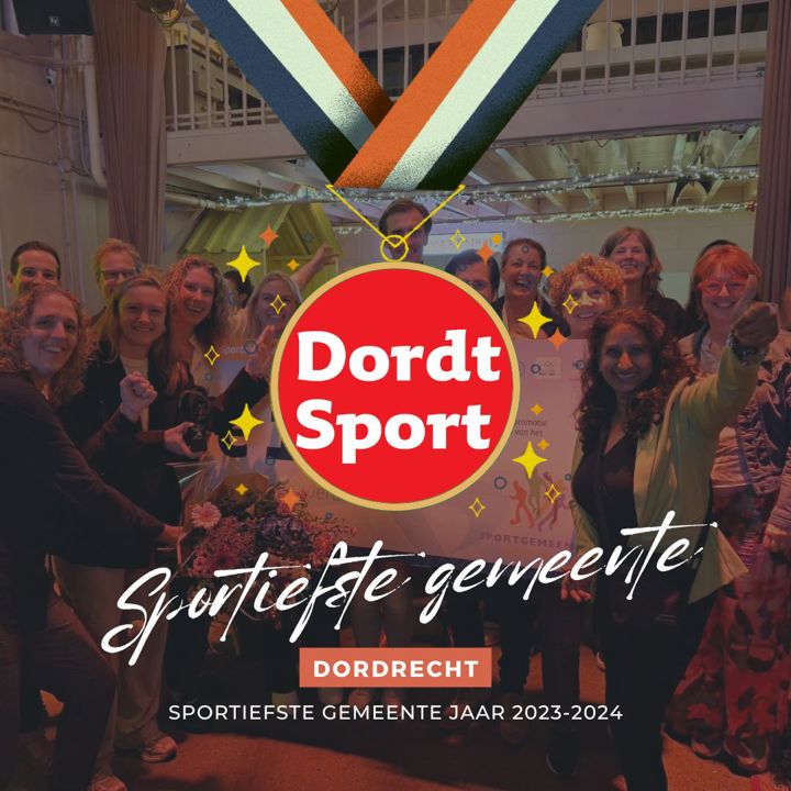 Gemeente Dordrecht uitgeroepen tot 'Sportgemeente van het jaar 2023-2024'